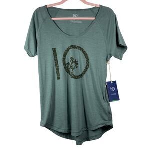 10 NWT Green Graphic T-Shirt Medium